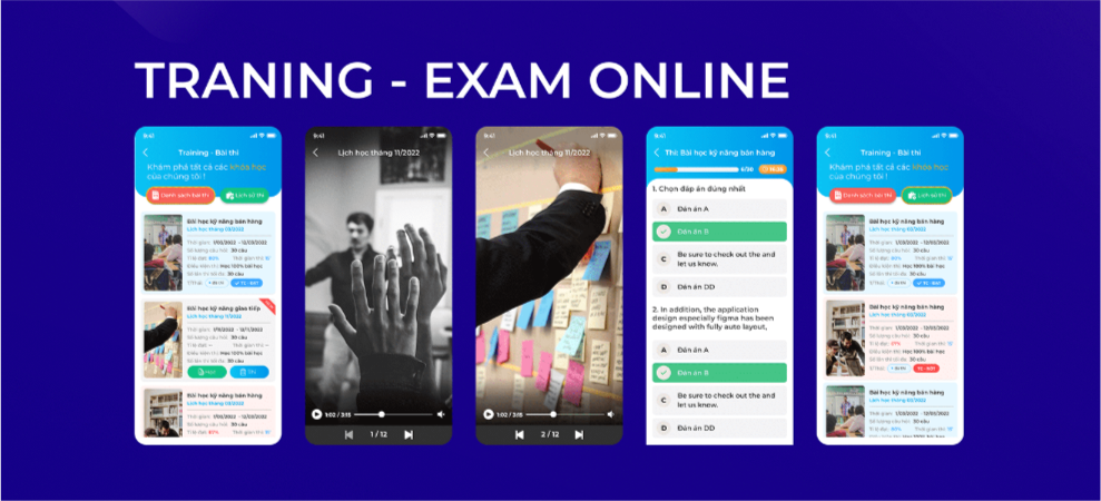 training app mobile training ui ux