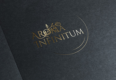 Logo Aroma Infinitum branding design graphic design illustration logo typography vector