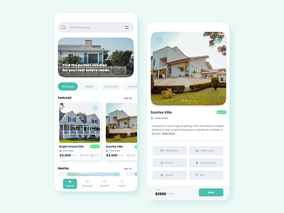 Real Estate Mobile App design home homeui houseui mobileapp mobileui real estate real estate app realestate rent rentapp rentappui uidesign