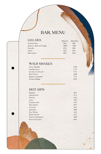 Bar Menu