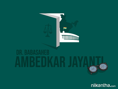 Dr. Babasaheb Ambedkar Jayanti ambedkar banner banner design bhimrao bhimrao ramji ambedkar branding graphic design illustration logo ramji vector