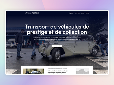 Roger Benaim - Carshipment.fr branding cars cartransportation design luxury transport website