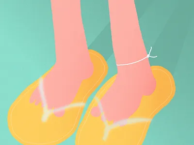 Nova wearing moms slippers design graphic design illustration vector