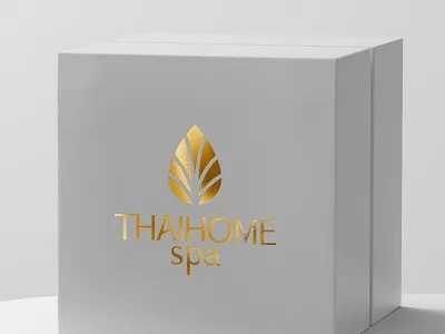 logo design "Thaihome spa" branding design graphic design illustration logo minimalism mockup typography vector