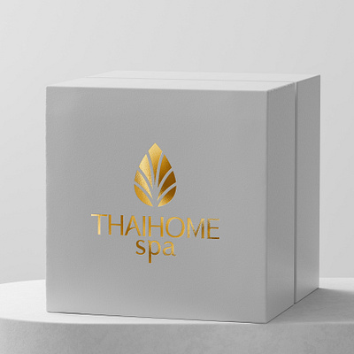 logo design "Thaihome spa" branding design graphic design illustration logo minimalism mockup typography vector