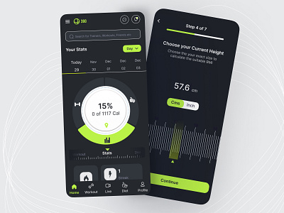 🏋🏻‍♀️ FitMate - A Comprehensive Fitness App for You android calories dark dark ui date diet figma fitness fitness app gym illustration motion graphics sleep tracker stats trend ui ux woman fitness workout