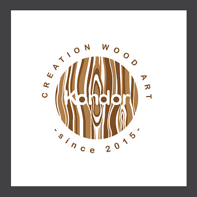 KONDOR LOGO DESIGN art branding design graphic design logo logodesign wood woodart