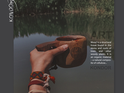 KONDOR MOODBOARD! adventure art board branding coffee cup design graphic design kuksa logo logodesign photoshop wood woodart