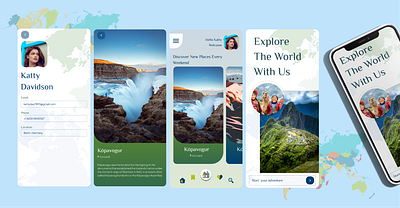 Lets Go app branding designer figma graphic design illustration travel app ui ux vector