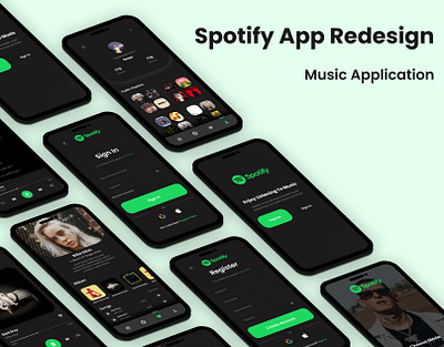 Spotify new App app application design mobile app mobile ui ui ui ux ux ux ui