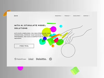 AI SaaS landing page animation ai ai platform animated animation artificial technology chatgpt designer doodle interaction interactive minimal motion design motion graphics mp4 start ups startup ui ux ux visual design web