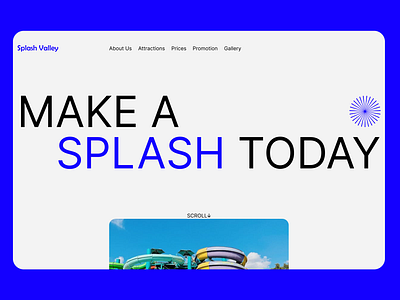 Splash Valley design ui ux uxui web website