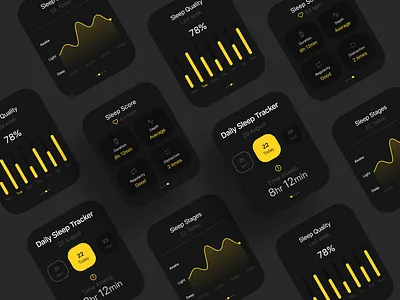 Sleep tracker app ui