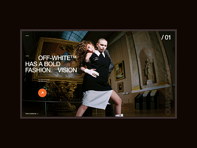 E-commerce design for OFF-WHITE branding design ecommerce landing ui uiux web