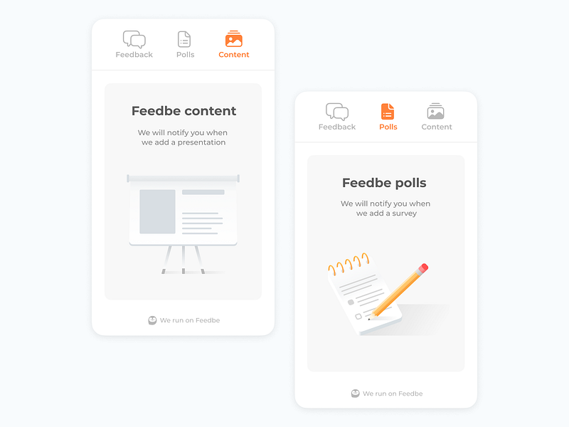 Feedback widget - Empty state app branding design graphic design ui ux