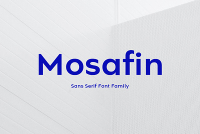 Mosafin Sans Serif Font Family cosmetic