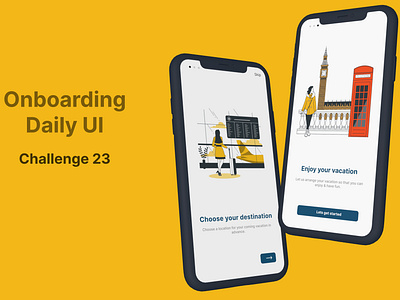 Onboarding #DailyUI #23 challenge dailyui design onboarding travelpanner ui ux
