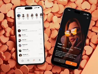 Dating App Design Concept app app design bumble chat chatting dating dating app dating mobile app match match finder matching messenger app mobile mobile app relationship social media app swipe tinder ui ux