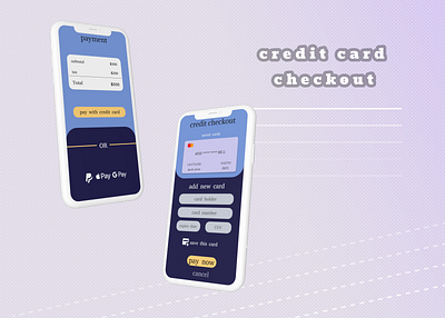 Credit Card Checkout credit card checkout dailyui 002 ui