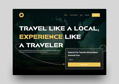 Avel - A Tourism Website animation branding design logo typography ui ux