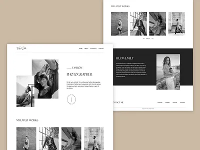 Fashion Photographer portfolio website design about best shot fashion fashion website gallery header homepage landing page minimal modern personal portfolio photographer photography portfolio portfolio website resume ui design ui ux web design website design