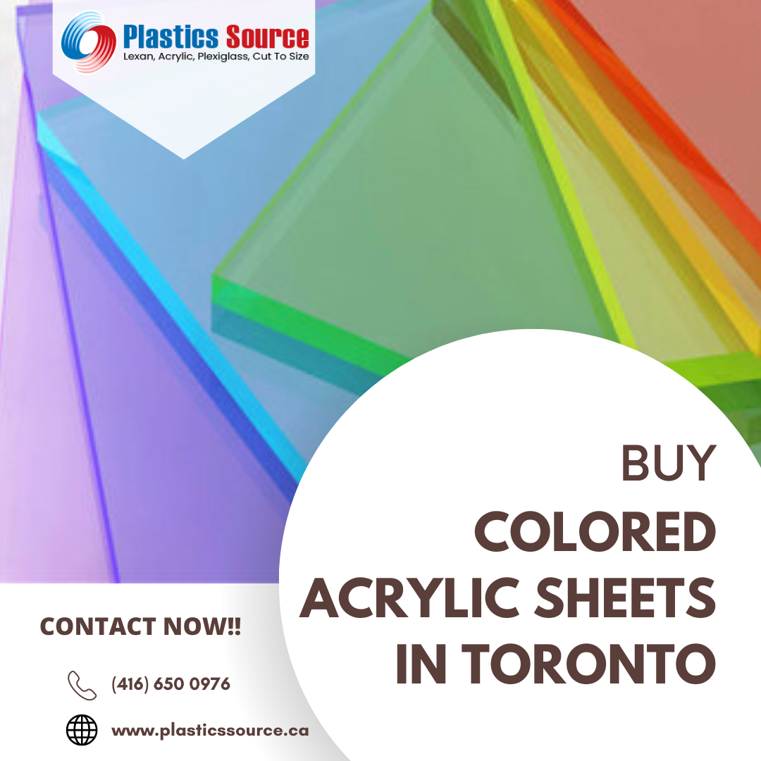 Buy Colored Acrylic Sheets In Toronto by Plastics Source on Dribbble