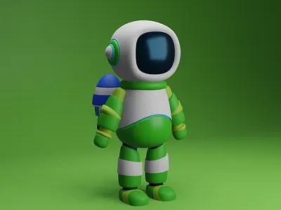 Rocketman 3D 3d 3d character 3d design blender blue rocket green green astronaut pink pink astronaut pink rocketman purple rocketman