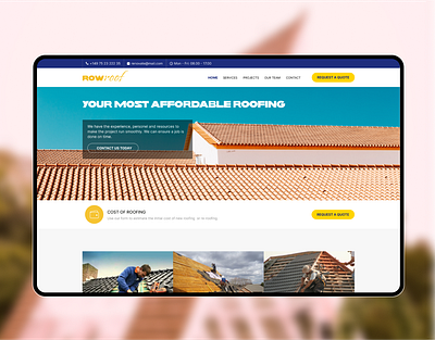 Revamping the Roofing Service Website clean website design creative ui creative website eye catching modern design modern website roof uiux design roofing ui roofing website ui uiux uiux trend