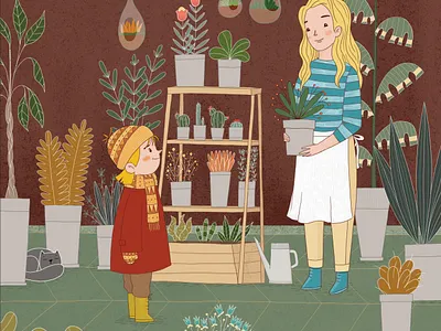 Children's Book - Papatya/ Karlı bir gün character character design childrens book design illustration