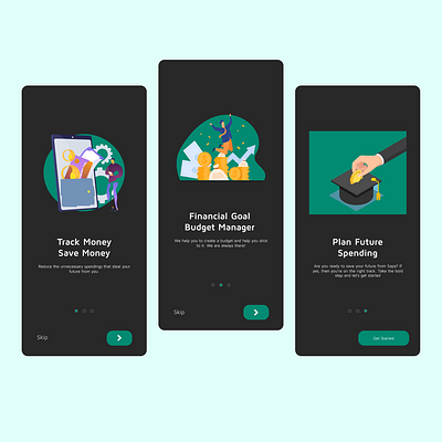 Onboarding screens design mobile onboarding ui