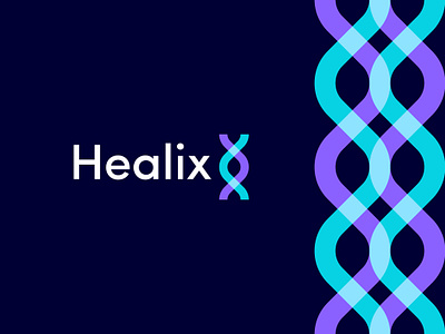 Healix - DNA Medical logo (Unused) app icon brand identity branding creative digital logo dna logo dna medical logo healthcare healthcare logo medi logo medical medical logo modern technology logo