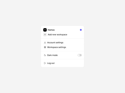 User drop-down app dropdown profile saas saas design switch ui user userdropdown ux web