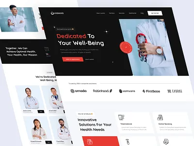 Medical Landing page agency clinic design doctor health healthcare hospital interface landing landing page medical medicine online patient product service startup ui ux web