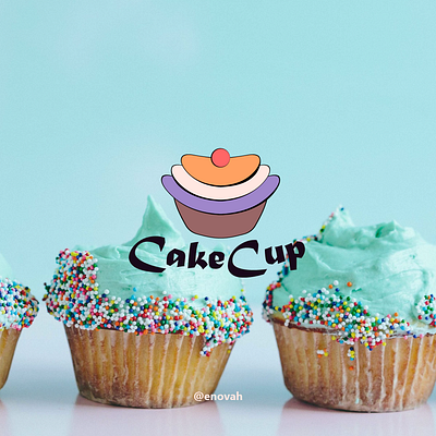 Cakecup, Cupcake logo branding cake cakecup challenge cupcake daily design graphic design illustration logo vector