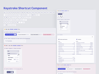 A Shortcut Component components design design system shortcut ui