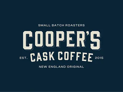 Cooper's Cask Coffee - Branding barrel aged branding coffee coffee bag coffee brand coffee design coffee label coffee logo coffee packaging coffee roast coopers gourmet coffee label design logo logo design new england packaging rebrand whiskey