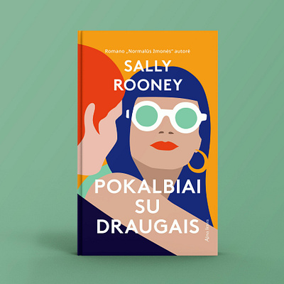 Sally Rooney Conversations With Friends Book Cover Adaptation book cover book cover design conversations with friends illustration illustrator sally rooney