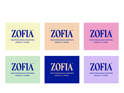 ZFD Colors ampersand classy colors delivery elegant food logo logotype luxury mediterranean mezza typography wordmark