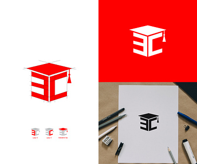 Education Logo abstract brand identity branding concept creative design dribbble flat geometric graphic design illustration logo logotype minimal modern monogram sketch startup typography vector