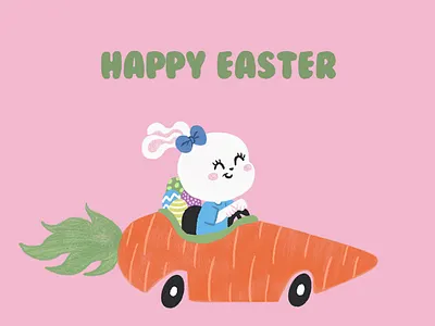 Happy Easter animation character characterdesign childrensbookillustration comic design illustration