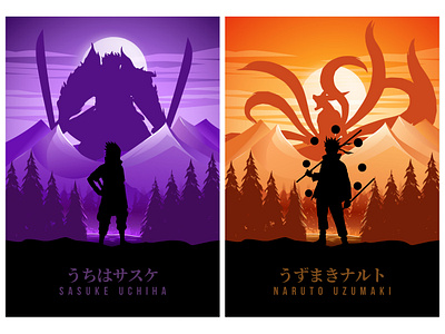 Anime Minimalist Design anime apparel dark design fantasy illustration japan japanese minimalist poster print retro