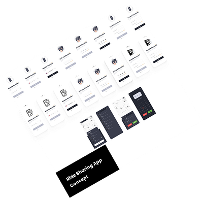 Ride App Concept calling chat app design ride ubber ui web design