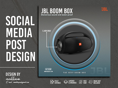 Gadget Social Media post design advertising banner branding design facebook post gadget instagram poost jbl media post social