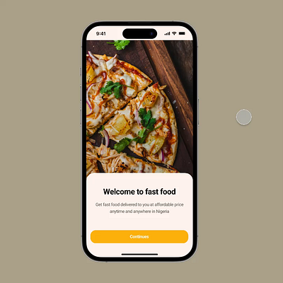Food delivery app login screen. animation graphic design motion graphics ui