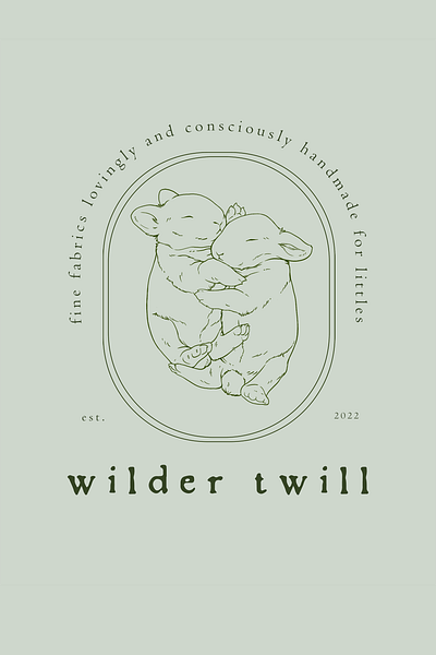 Branding for Wilder Twill branding design graphic design illustration