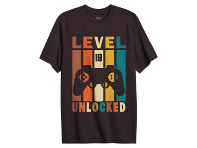 Level Unlocked T-Shirt Design apparel artwork bandmerch branding clothing design graphic design graphictee illustration style tshirt tshirtdesign
