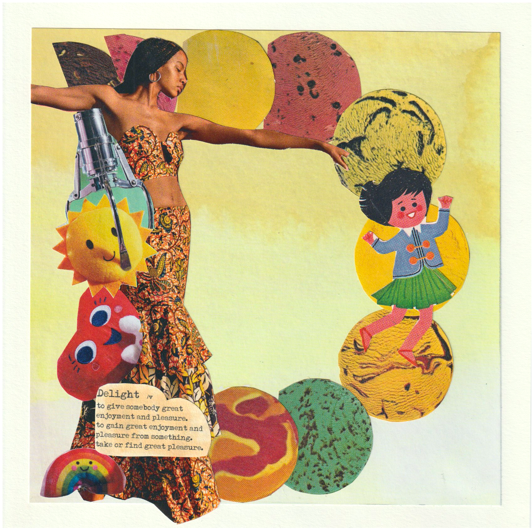 D -- Delight ☀️ 36daysoftype collage d paper craft