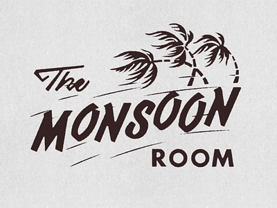 The Monsoon Room - Tiki Bar Logo Animation 2d animation after effects animated logo brown drinks fun hawaiian liquid logo animation motion graphics tiki bar logo tropical vector animation windy