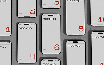 Phone mockup_08 3d 3d mockup app branding design graphic design iphone mockup mockup