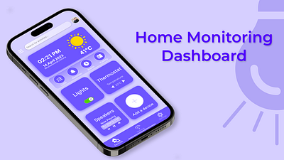 Daily UI 21 : Home Monitor Dashboard app design graphic design illustration typography ui ux vector